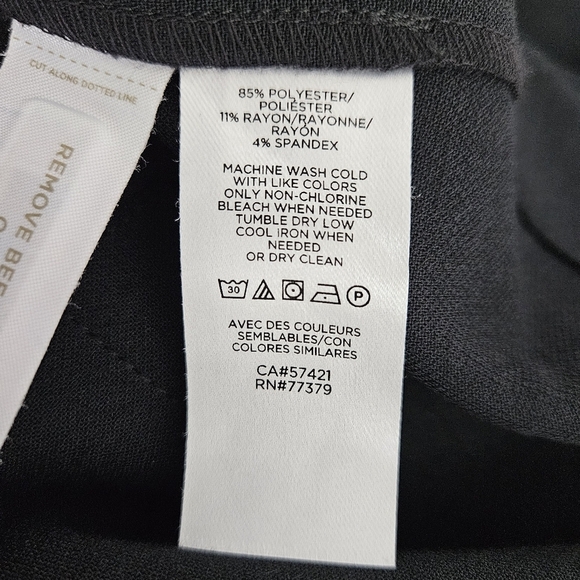 Ann Taylor The Lana Slim Dress Pants Black High Rise Career Crop Ankle 4 - Picture 5 of 6